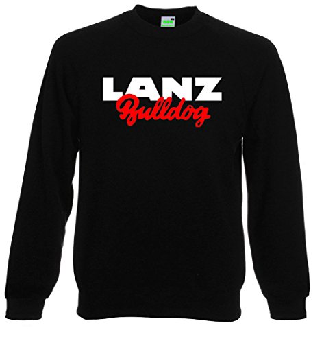 Lanz Bulldog Sweatshirt Unisex Pullover | Langarm, Rundhals, großer Brustdruck | Schwarz| Größe XXL Lanz Bulldog Sweatshirt Unisex Pullover | Langarm, Rundhals, großer Brustdruck | Schwarz| Größe XXL von Lanz Bulldog