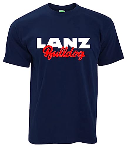 Lanz Bulldog T-Shirt Oldtimer-Motiv Herrenshirt Kurzarm Rundkragen Brustdruck | Navyblau | Größe XL Lanz Bulldog T-Shirt Oldtimer-Motiv Herrenshirt Kurzarm Rundkragen Brustdruck | Navyblau | Größe XL von Lanz Bulldog