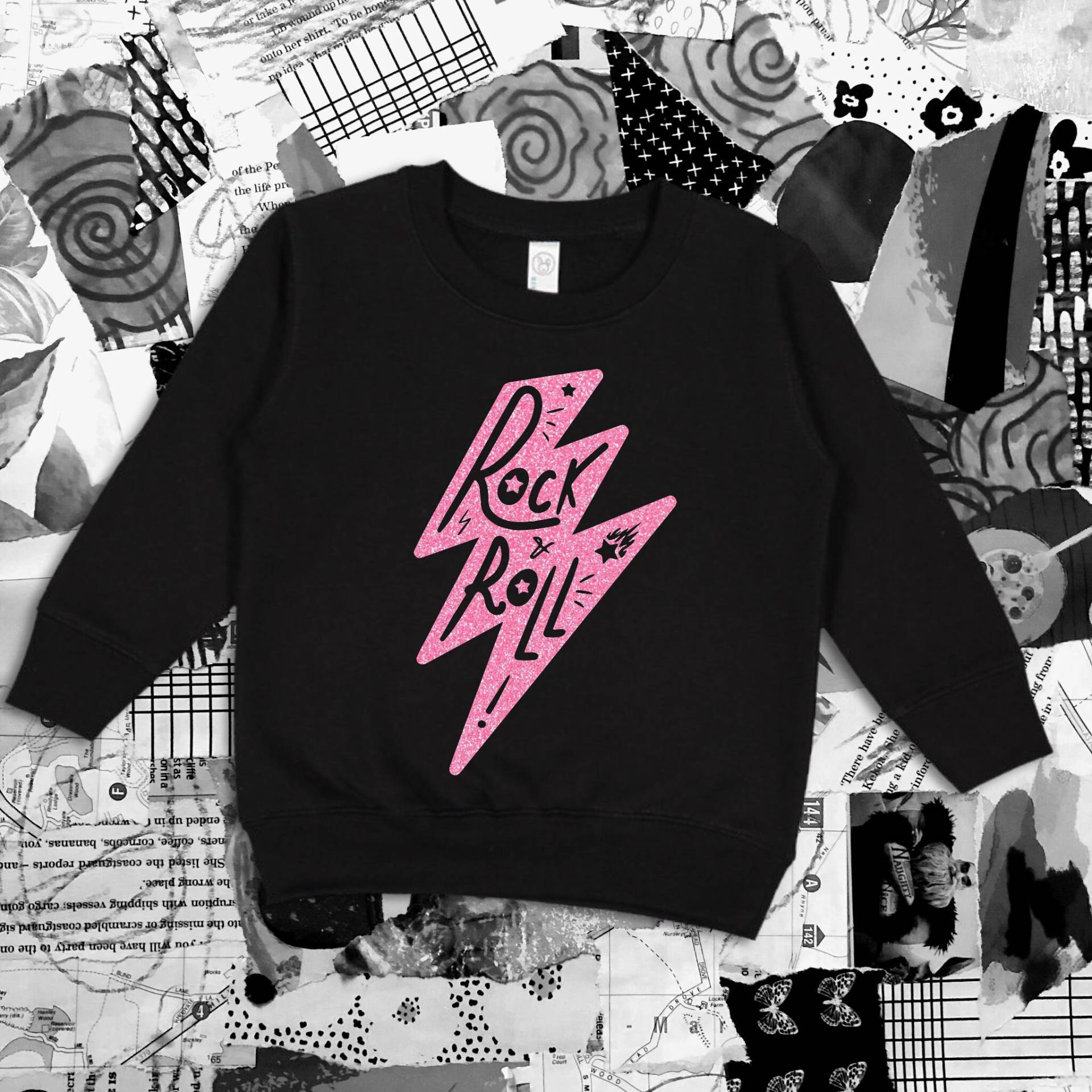 Rock & Roll Blitz Kleinkind Crewneck Sweatshirt Fleece Jumper Rock & Roll Blitz Kleinkind Crewneck Sweatshirt Fleece Jumper von LanznCoDesign