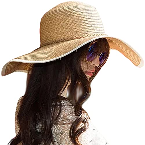 Lanzom Damen s Cap Strand Sonnenhut UPF Wide Brim Strohhut Floppy Faltbare roll up 50+ Style B-Khaki One Size Lanzom Damen s Cap Strand Sonnenhut UPF Wide Brim Strohhut Floppy Faltbare roll up 50+ Style B-Khaki One Size von Lanzom