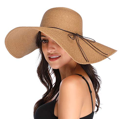 Lanzom Damen s Cap Strand Sonnenhut UPF Wide Brim Strohhut Floppy Faltbare roll up 50+ Style D-Khaki One Size Lanzom Damen s Cap Strand Sonnenhut UPF Wide Brim Strohhut Floppy Faltbare roll up 50+ Style D-Khaki One Size von Lanzom