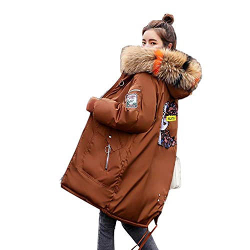 LaoZan Damen Übergangs Steppjacke Damen Jacke Steppjacke Übergangsjacke Gesteppt Stepp Winter Jacke (Rot#1,L) von LaoZan