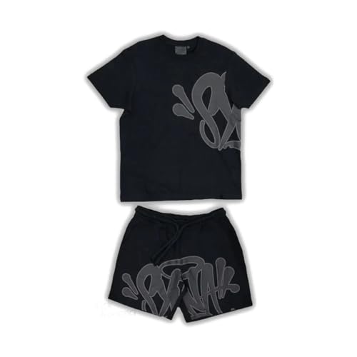 LaoZan Syna World Graphic T-Shirt and Shorts Summer Casual Outfit Pure White Y2K Set LaoZan Syna World Graphic T-Shirt and Shorts Summer Casual Outfit Pure White Y2K Set von LaoZan