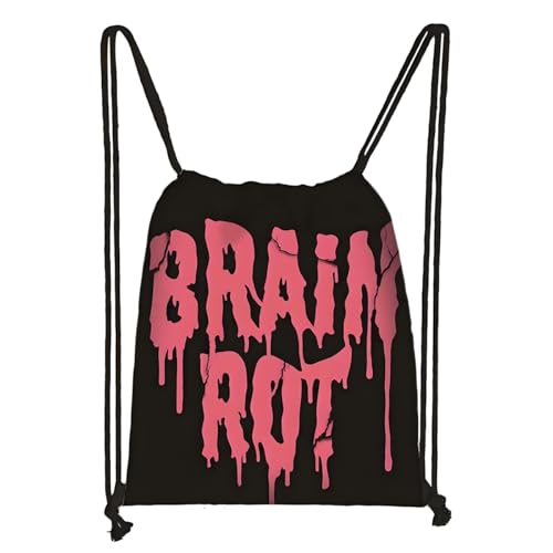 LaoZan Tung Tung Tung Sahur Turnbeutel Wasserdichter – Sportbeutel für Kinder & Erwachsene, Trendige Animation Design für Schule/Sport/Strand von LaoZan