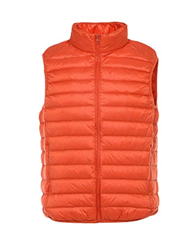 LaoZanA Ärmellose Weste Herren Daunenweste Outdoor Westen Jacken Orange XL von LaoZanA