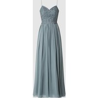 Laona Two-Tone-Abendkleid mit Zierperlen in Schilf, Größe 40 von Laona