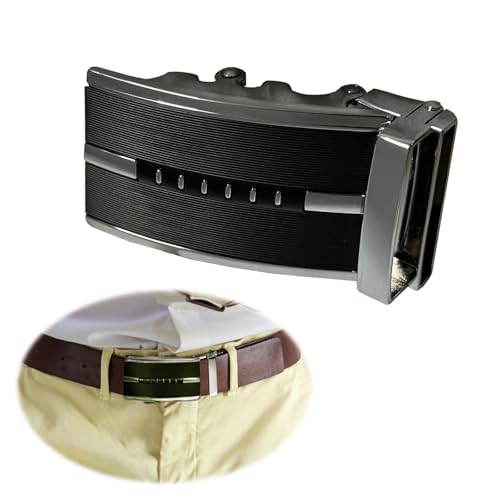 Laonainai 1 PCS Metall Gürtelschnalle als Ersatz für Ledergürtel - Buckle Wechselschließe 3.6CM - Vintage & Western Style - Männer - Schwarz von Laonainai