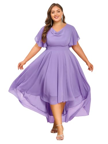 LapaPlus Ballkleider in Übergröße für Damen – 2025 Frühling High Low Brautjungfernkleid Hochzeitsgast Cocktail Abendkleid LapaPlus Ballkleider in Übergröße für Damen – 2025 Frühling High Low Brautjungfernkleid Hochzeitsgast Cocktail Abendkleid von LapaPlus