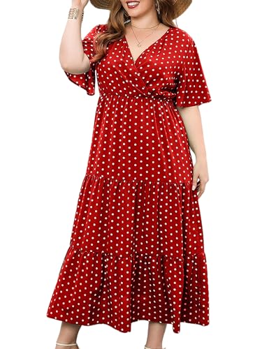 LapaPlus Damen Große Größen Boho Sommer Maxi Kleid - 2025 Locker Strandkleid lässigkleid Lange Partykleid Urlaubkleid Freizeit LapaPlus Damen Große Größen Boho Sommer Maxi Kleid - 2025 Locker Strandkleid lässigkleid Lange Partykleid Urlaubkleid Freizeit von LapaPlus