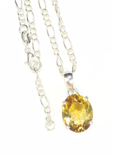 Citrin Anhänger - Damen Schmuck - Halskette aus Echtem Citrin Stein - edelstein - lapislazuli - Natürstein von LapeaceLazuli
