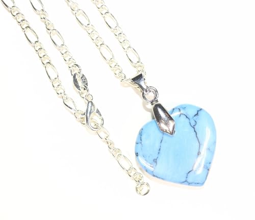 Türkis Schmuck Anhänger Herz - ausTürkis stein - schmuck Halskette - Howlith Anhänger - Edelstein - Lapislazuli - aus Hochwertigen Howlith, Howlith stein Türkis Schmuck Anhänger Herz - ausTürkis stein - schmuck Halskette - Howlith Anhänger - Edelstein - Lapislazuli - aus Hochwertigen Howlith, Howlith stein von LapeaceLazuli