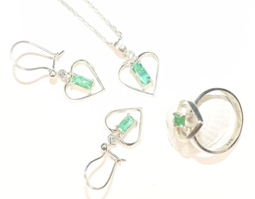 LapeaceLazuli Schmuck-Set mit echten Smaragd von LapeaceLazuli