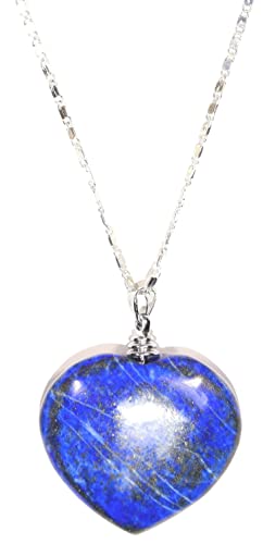 Lapislazuli Anhänger Herz - Schmuck - Halskette - aus echten Lapislazuli Stein Edelstein - Natürstein von LapeaceLazuli