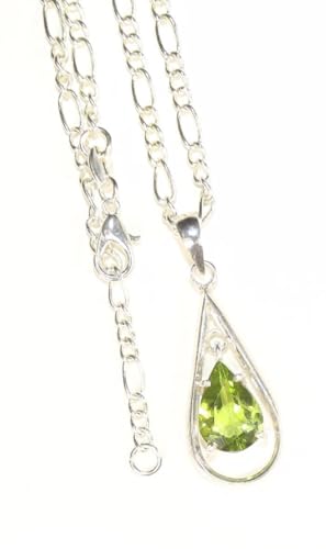 Peridot Anhänger - Damen Schmuck - Halskette aus Echtem Peridot Stein - edelstein - lapislazuli - Natürstein von LapeaceLazuli