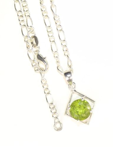 Peridot Anhänger-Set - Damen Schmuck - Halskette-Set aus Echte Peridot stein - Edelstein - Lapislazuli - Natürstein von LapeaceLazuli