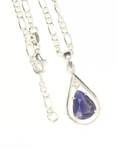 Saphir Anhänger - Schmuck - Halskette aus Echtem Saphir Stein - edelstein - lapislazuli - Natürstein von LapeaceLazuli