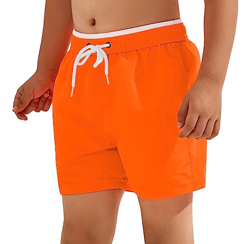 Badeshorts für Kinder, Jungen, Bermudashorts, Sommer, Shorts (Code 1200), 18702 Neonorange, 14-16 Jahre von Laphilo