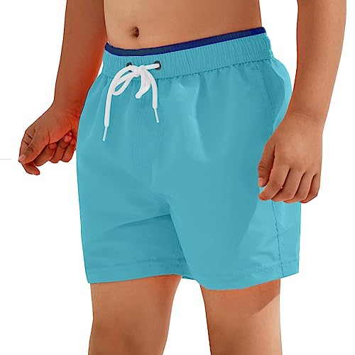 Badeshorts für Kinder, Jungen, Bermudashorts, Sommer, Shorts (Code 1200), 18702 Türkis, 10-12 Jahre von Laphilo