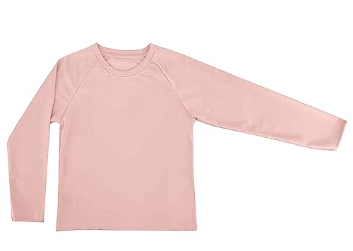 Kinder UV Schutz T-Shirt Langarm Badeanzug Surfen Schwimmen Strand (Code 6016), Rosa, 10 Jahre von Laphilo