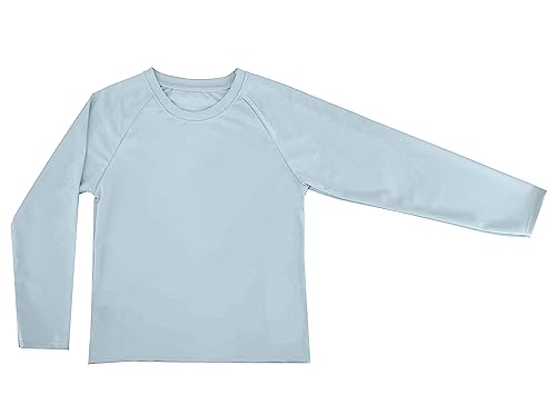 Kinder UV Schutz T-Shirt Langarm Badeanzug Surfen Schwimmen Strand (Code 6016), himmelblau, 12 Jahre von Laphilo