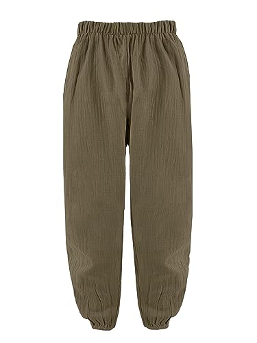 Modische Hose für Kinder und Jungen, Unisex, aus weicher Baumwolle, Artikelnummer 6165, Camel, 6 Jahre von Laphilo