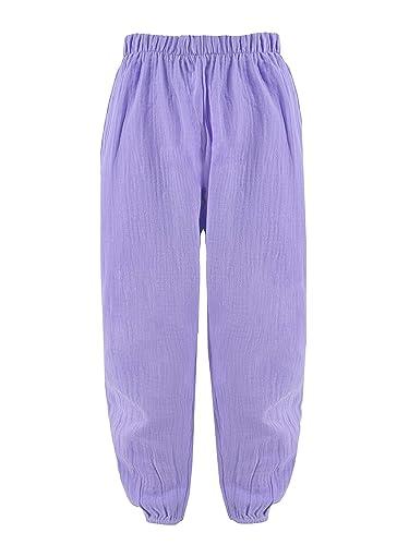 Modische Hose für Kinder und Jungen, Unisex, aus weicher Baumwolle, Artikelnummer 6165, Lila, 14 Jahre von Laphilo