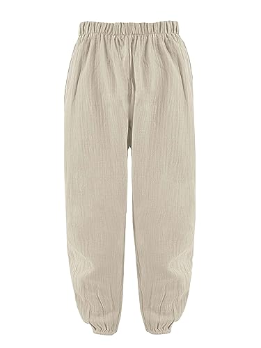 Modische Hose für Kinder und Jungen, Unisex, aus weicher Baumwolle, Artikelnummer 6165, beige, 10 Jahre von Laphilo