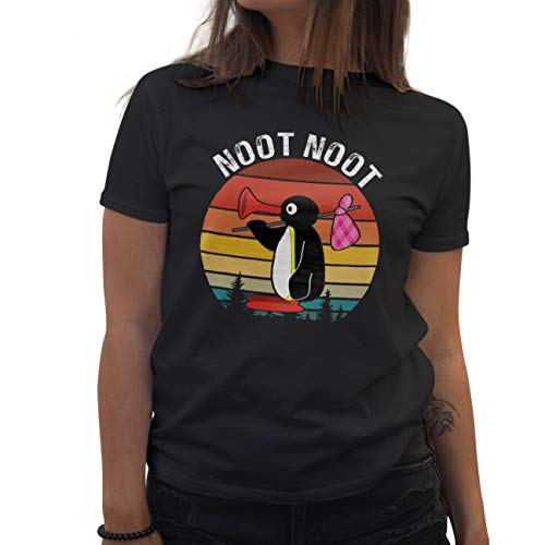 FVLFIL Noot Noot Retro Damen Schwarz T-Shirt Size M FVLFIL Noot Noot Retro Damen Schwarz T-Shirt Size M von Lapi Boutique