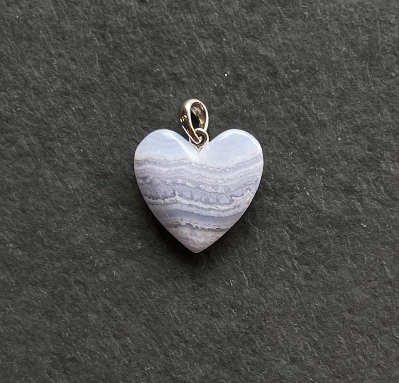 Miniherz Blauer Chalcedon von LapidariumWierer