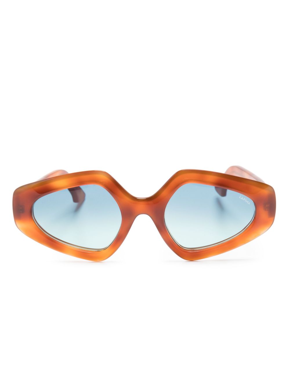 Lapima Geometrische Antonia Sonnenbrille - Orange von Lapima