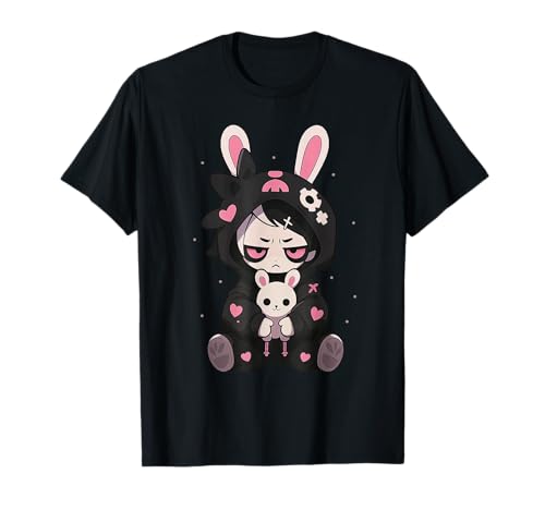 Hase Gothic Anime Japanisch Creepy E-Girl Manga Kawaii T-Shirt Hase Gothic Anime Japanisch Creepy E-Girl Manga Kawaii T-Shirt von Lapin Creepy Kawaii Anime Fille Gothique Japon