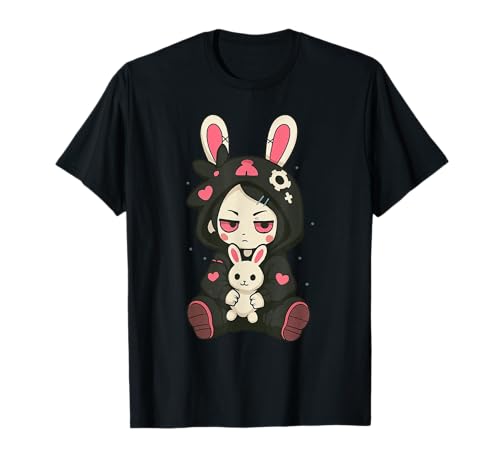 Hase Gothic Anime Japanisch Creepy E-Girl Manga Kawaii T-Shirt Hase Gothic Anime Japanisch Creepy E-Girl Manga Kawaii T-Shirt von Lapin Creepy Kawaii Anime Fille Gothique Japon