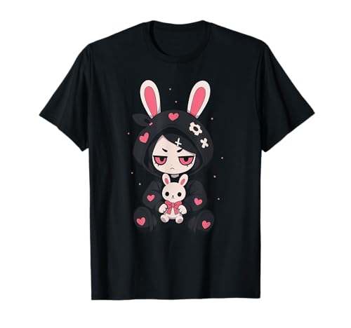 Hase Gothic Japanisch Creepy Anime E-Girl Manga Otaku T-Shirt Hase Gothic Japanisch Creepy Anime E-Girl Manga Otaku T-Shirt von Lapin Creepy Kawaii Anime Fille Gothique Japon