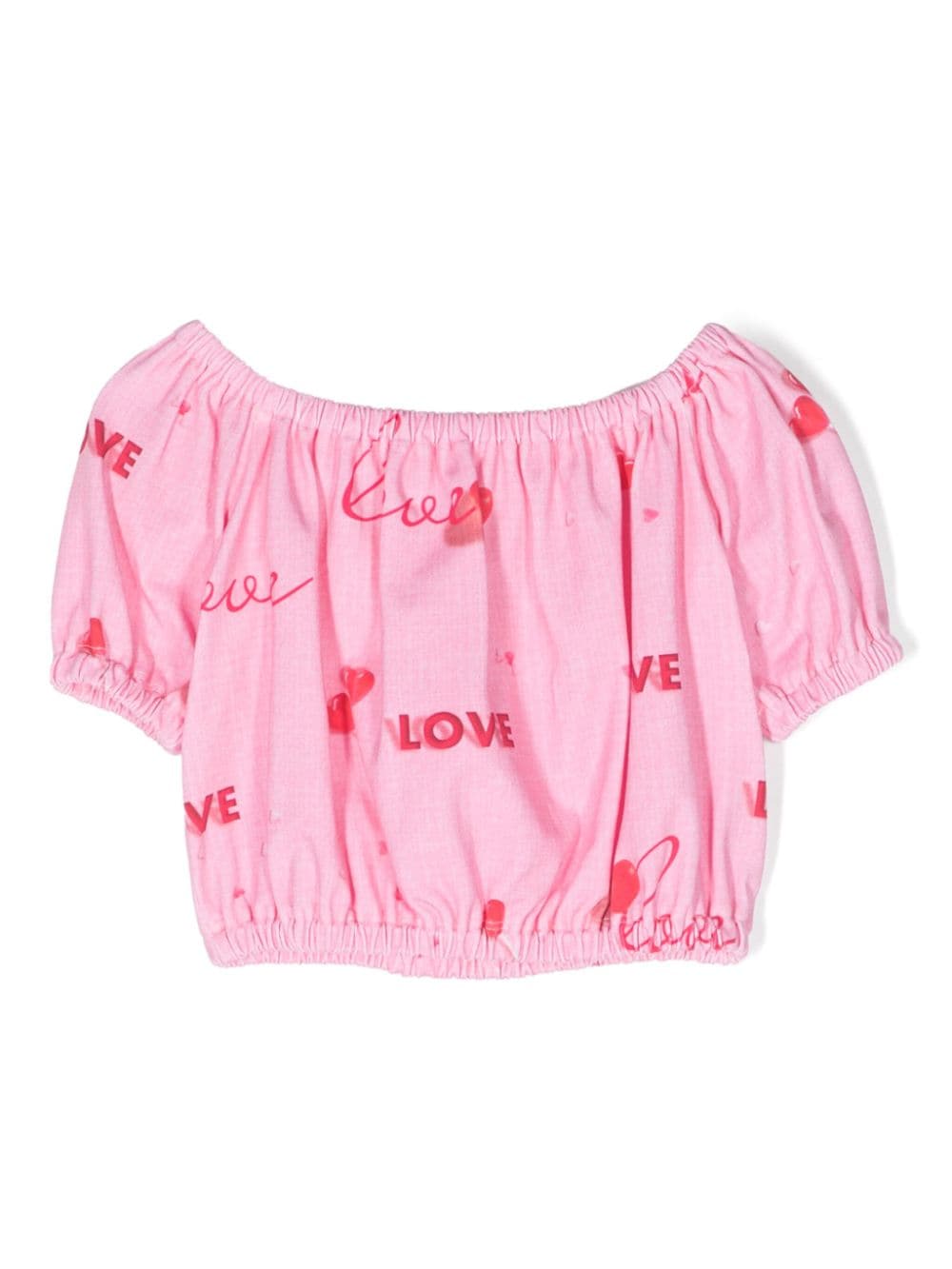 Lapin House Bluse mit Love-Print - Rosa von Lapin House