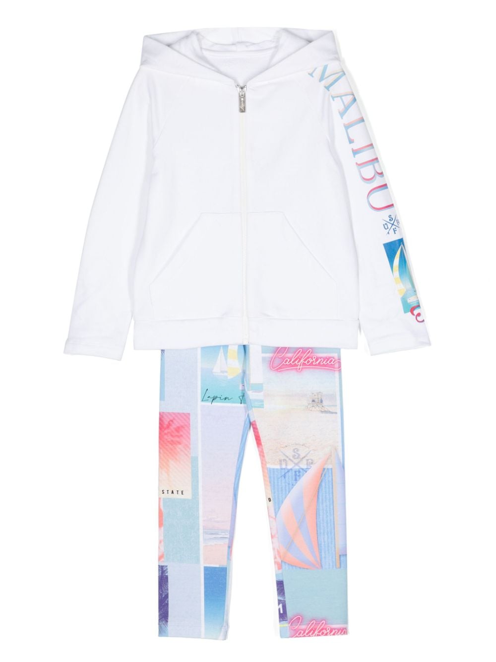 Lapin House Jogginganzug mit grafischem Print - Weiß von Lapin House