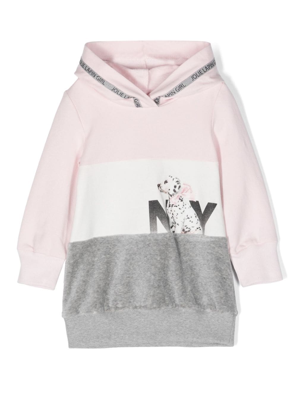 Lapin House Sweatshirtkleid in Colour-Block-Optik - Rosa von Lapin House