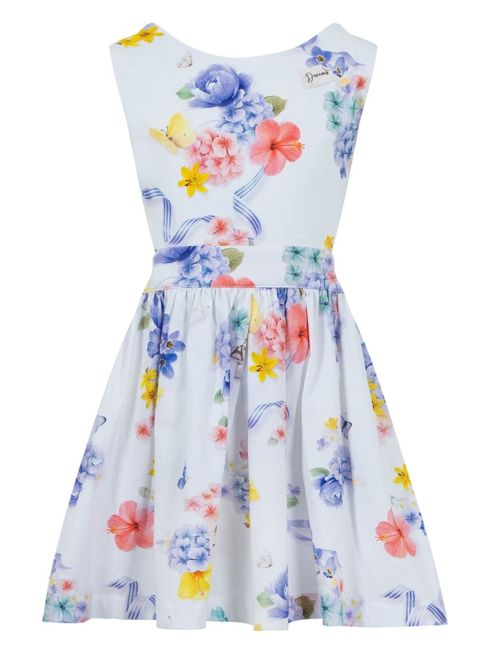 Lapin House Midikleid mit Blumen-Print - Weiß von Lapin House