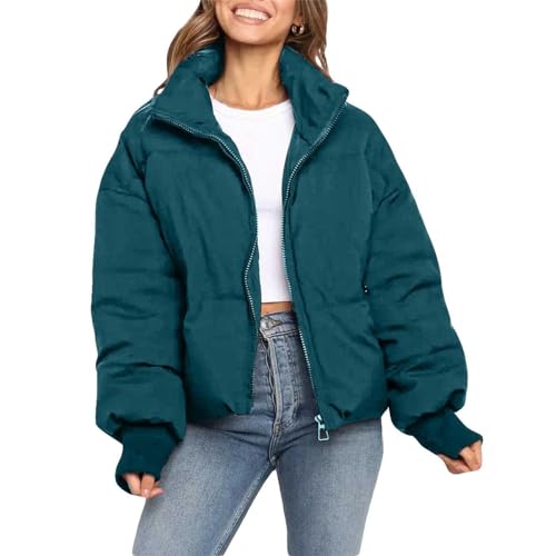 Übergroße braune Pufferweste für Damen, Tunika, lange Pufferweste für Damen ohne Kapuze, lange Cordjacke, Daunenweste für Damen, leicht, verstaubar von Lapirek