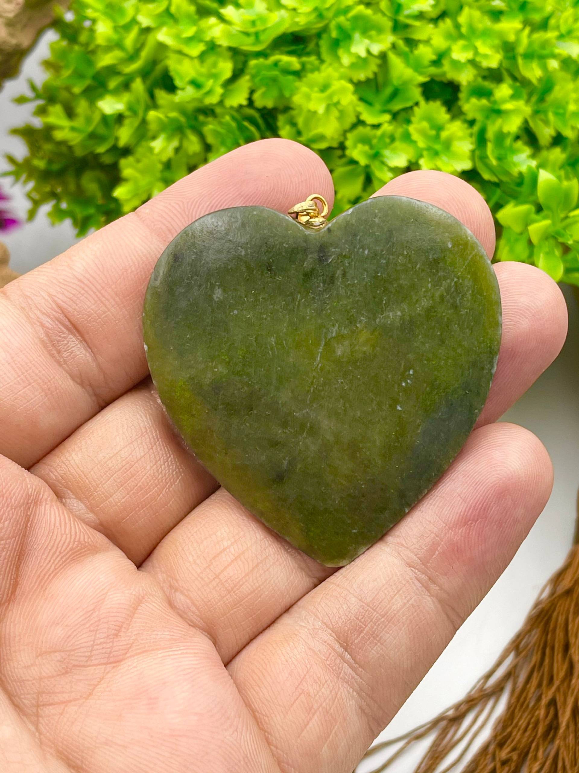 Natürliches Herz Nephrit Jade Anhängert Grün Aaa Qualität Schmuck Hochwertiger Jade-Anhänger Natürliches Herz Nephrit Jade Anhängert Grün Aaa Qualität Schmuck Hochwertiger Jade-Anhänger von LapisBkk