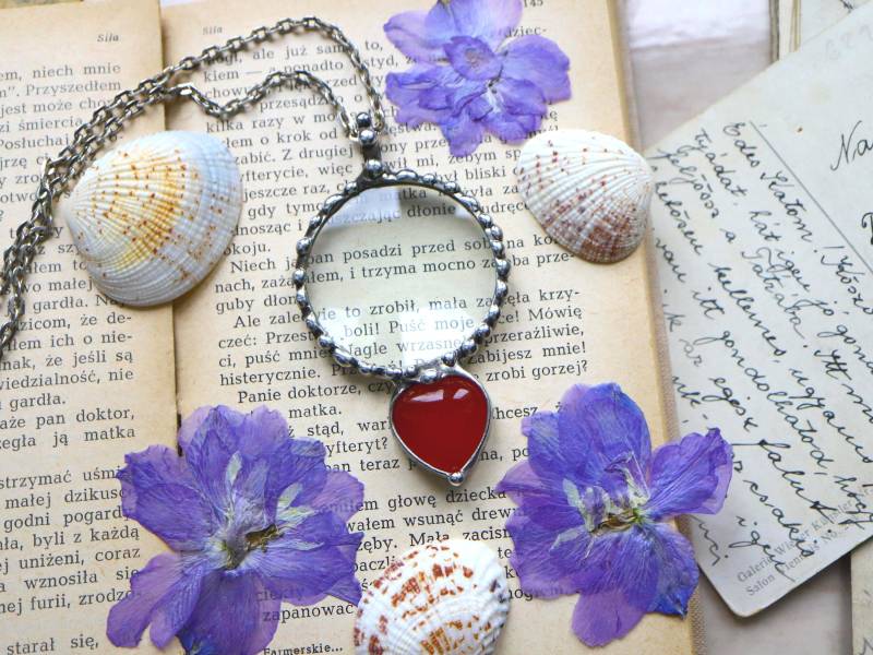 Labradorit Mondstein Amethyst Halskette, Halskette von LapisGlassArt