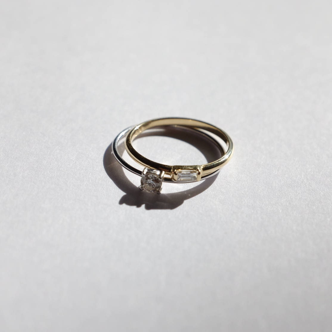 Baguette Diamanten Ring/14K Solid Gold Ring/Ring/Diamantverlobungsring/Rechteck Diamant/Geschenk Für Ihre/Weiß-Gold/Gelb Gold/Rose Baguette Diamanten Ring/14K Solid Gold Ring/Ring/Diamantverlobungsring/Rechteck Diamant/Geschenk Für Ihre/Weiß-Gold/Gelb Gold/Rose von LapiscineJewelry