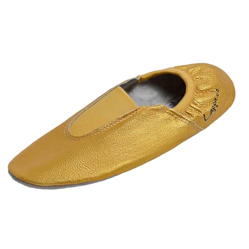 Lappade Gummipads Gold Gymnastikschuhe, Ballettschuhe, Schläppchen, Turnschläppchen, Tanzschuhe Art. 247G Gr. 32 von Lappade