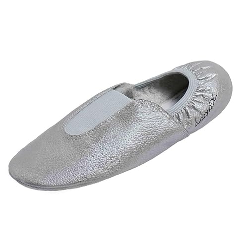 Lappade Gummipads Silber Gymnastikschuhe, Ballettschuhe, Schläppchen, Turnschläppchen, Tanzschuhe Art. 248G Gr. 42 von Lappade