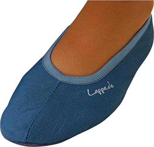 Lappade Ledersohle Jeansblau Gymnastikschuhe, Schläppchen, Turnschläppchen (Art. 206 Gr. 30 EU) von Lappade