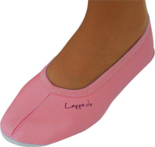 Lappade Ledersohle rosa Gymnastikschuhe, Schläppchen, Turnschläppchen (Art. 205 Gr. 32 EU) von Lappade