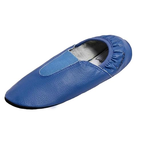 Lappade Gummipads Jeansblau Gymnastikschuhe, Ballettschuhe, Schläppchen, Turnschläppchen, Tanzschuhe Art. 224G Gr. 33 von Lappade