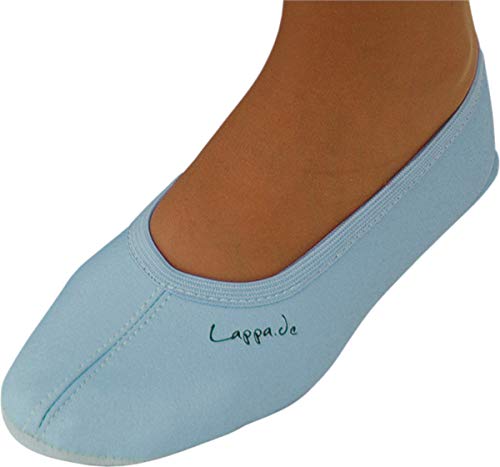 Lappade Ledersohle hellblau Gymnastikschuhe, Schläppchen, Turnschläppchen (Art. 204 Gr. 30 EU) von Lappade