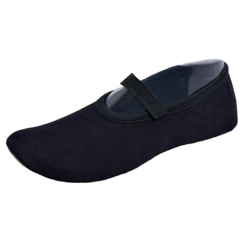 Lappade Gummisohle Trampolinschuhe, Gymnastikschuhe, Schläppchen, Turnschläppchen schwarz Art. 285G Gr.26 von Lappade