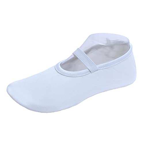 Lappade Gummisohle Trampolinschuhe, Gymnastikschuhe, Schläppchen, Turnschläppchen weiß Art. 286G Gr.23 von Lappade