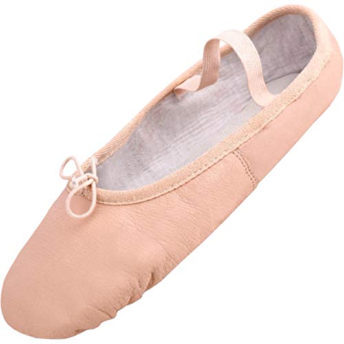 Lappade Ballettschuhe mit Ledersohle Beige-Aprikose Gymnastikschuhe, Ballerinas, Schläppchen, Tanzschuhe Art. 280 Gr. 37 von Lappade